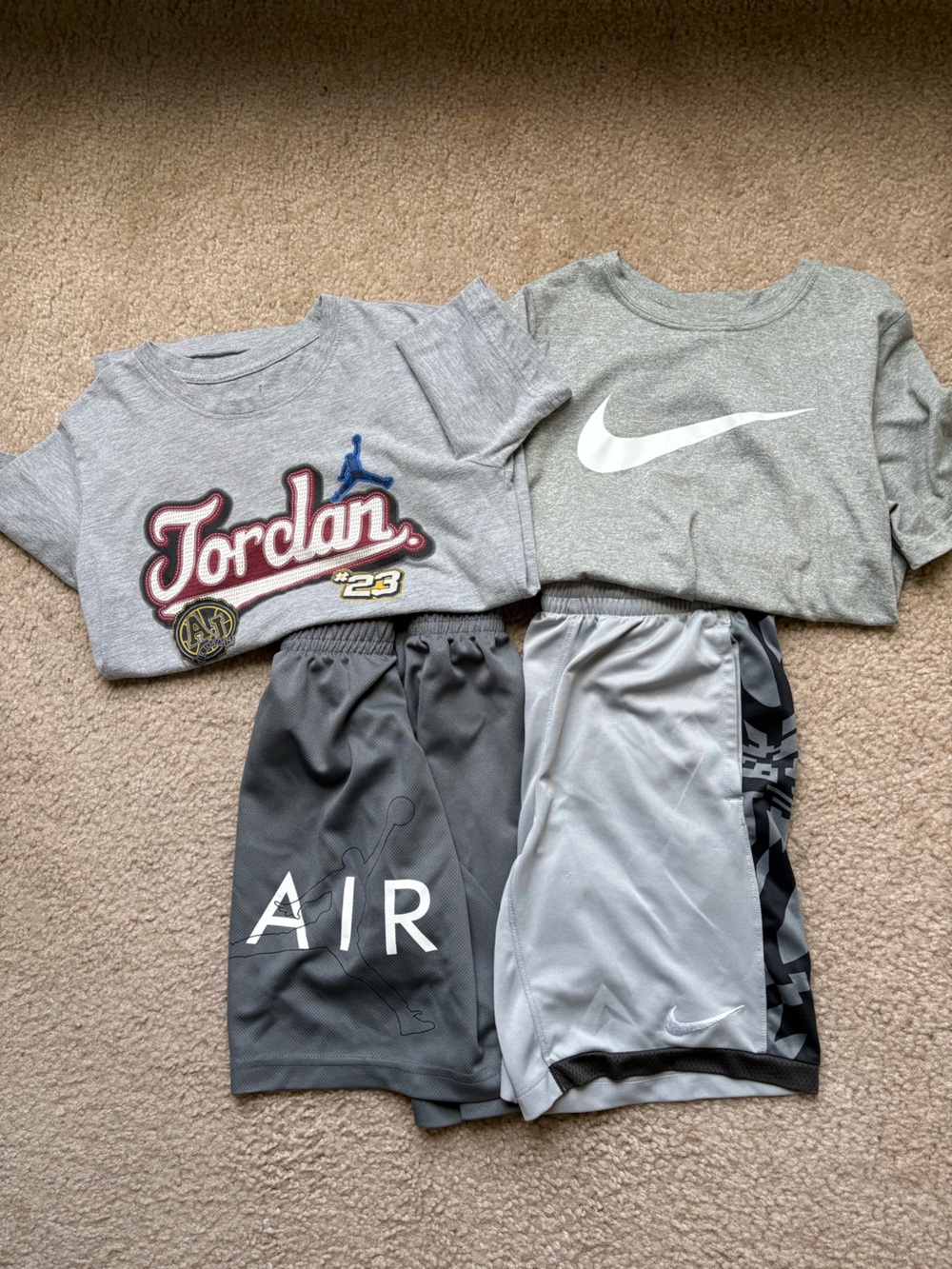 2 lots of Nike tee and shorts sets Size M